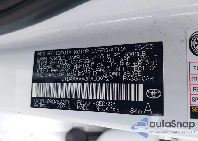 JTDAAAAA3PA009729: 44495966