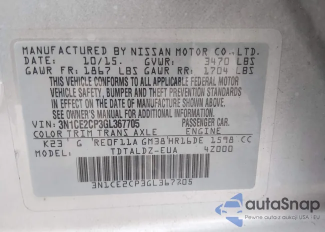 3N1CE2CP3GL367705: 44495974