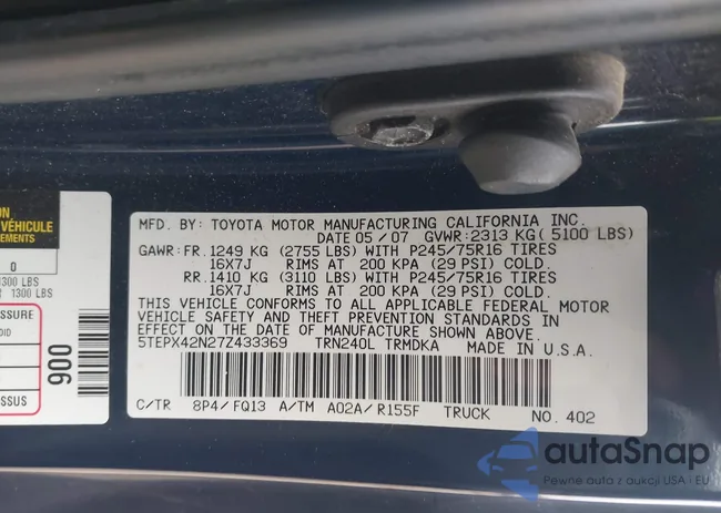 5TEPX42N27Z433369: 44496041