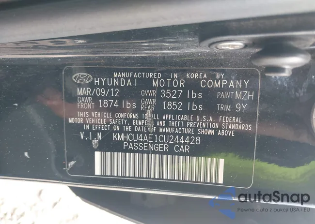 KMHCU4AE1CU244428: 44496067