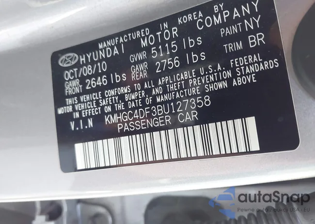 KMHGC4DF3BU127358: 44496096