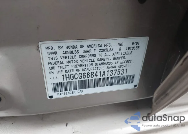 1HGCG66841A137531: 44496103