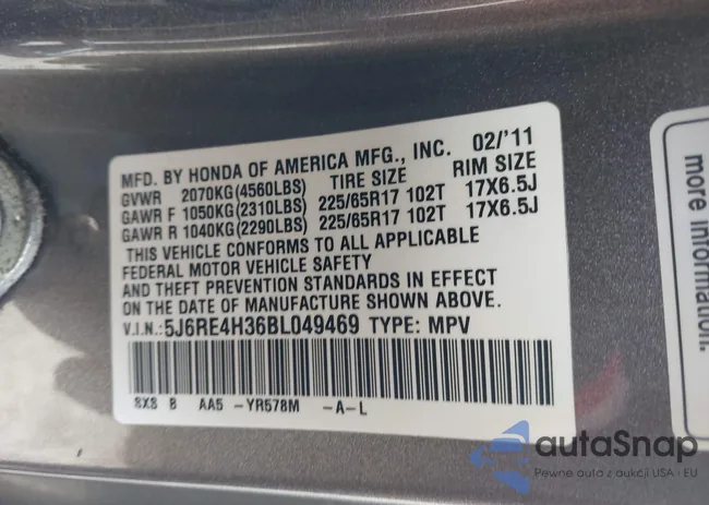 5J6RE4H36BL049469: 44496239