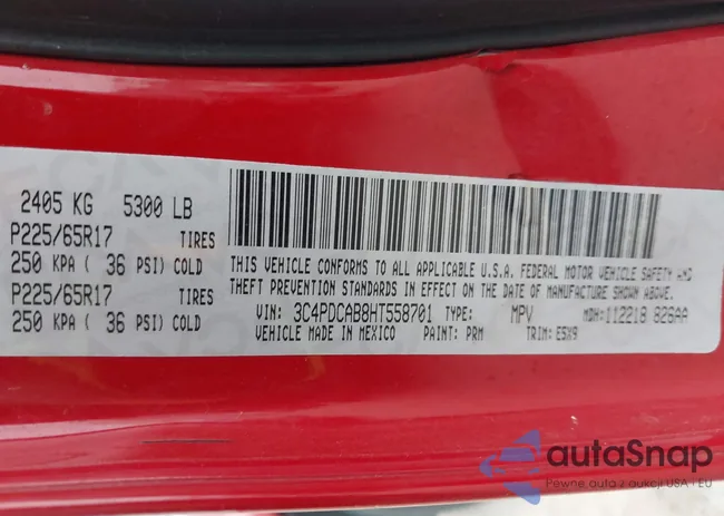 3C4PDCAB8HT558701: 44496245