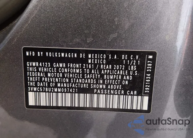 3VWC57BU2MM097421: 44495322