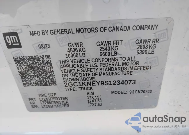 2GC1KNEY9S1234073: 44496721