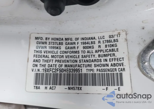 19XFC2F50HE039951: 44496853