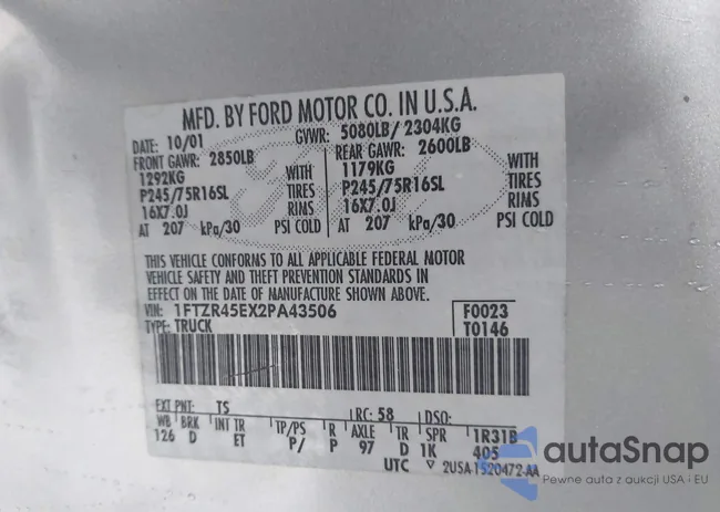 1FTZR45EX2PA43506: 44496879