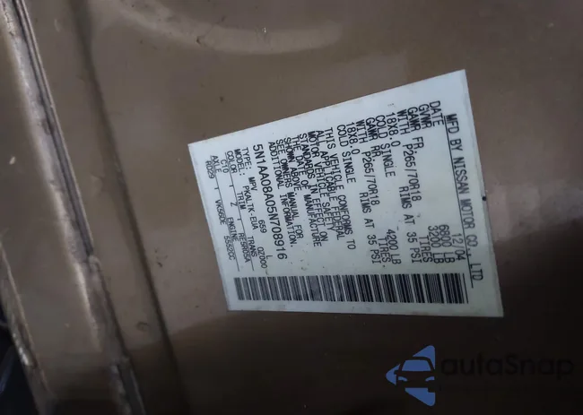 5N1AA08A05N708916: 44496902