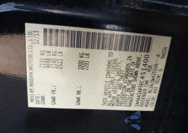 1N4AA5AP3EC451400: 44496935