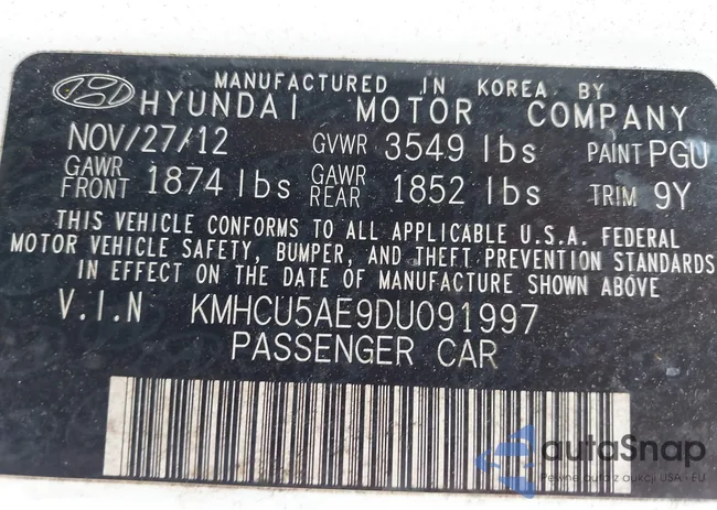 KMHCU5AE9DU091997: 44496955