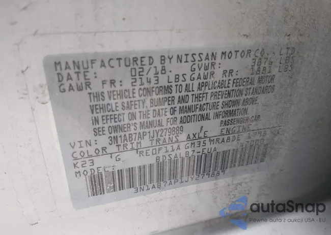 3N1AB7AP1JY279889: 44497012