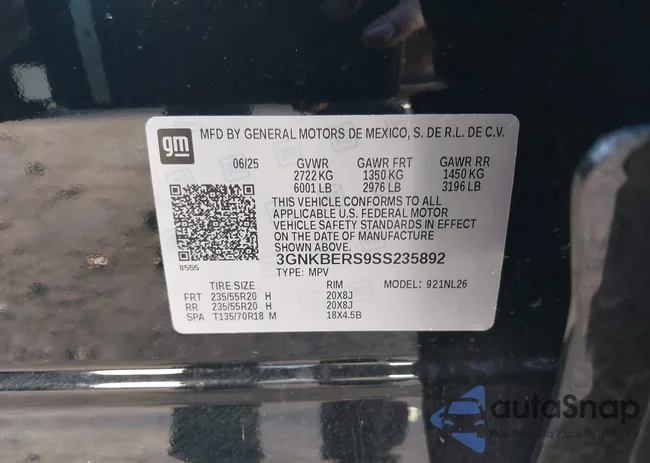 3GNKBERS9SS235892: 44497016