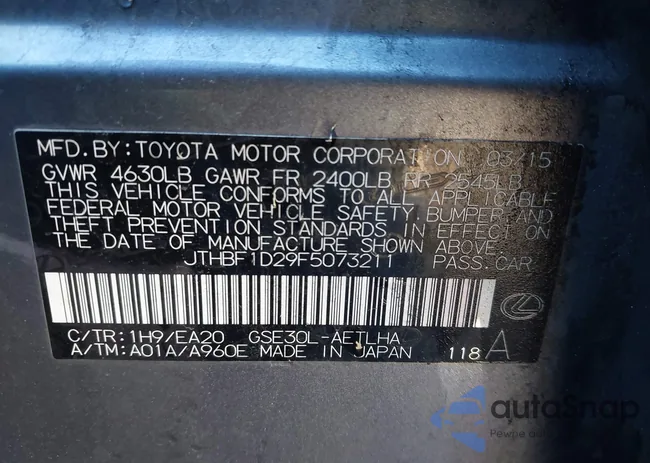 JTHBF1D29F5073211: 44497116