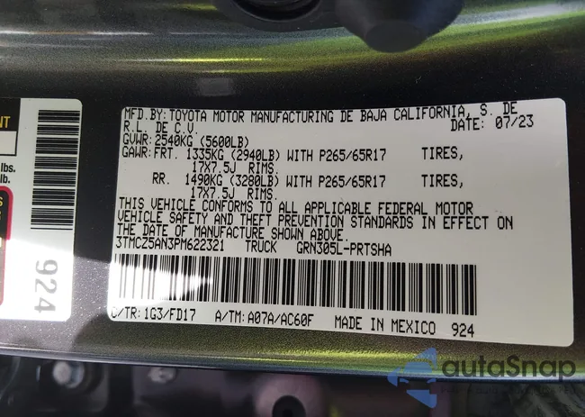 3TMCZ5AN3PM622321: 44497133