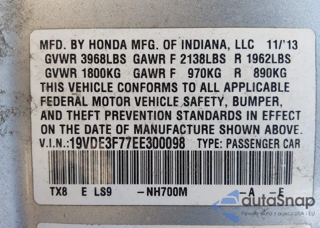 19VDE3F77EE300098: 44496551