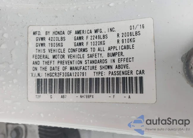 1HGCR2F30GA120791: 44496671