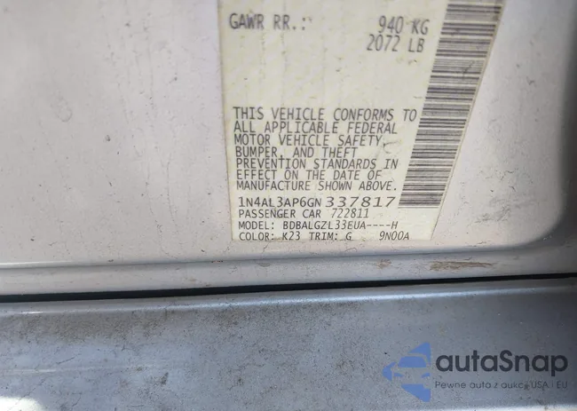 1N4AL3AP6GN337817: 44497721