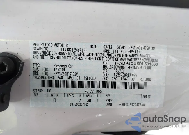 1FADP5CU5DL531360: 44497751