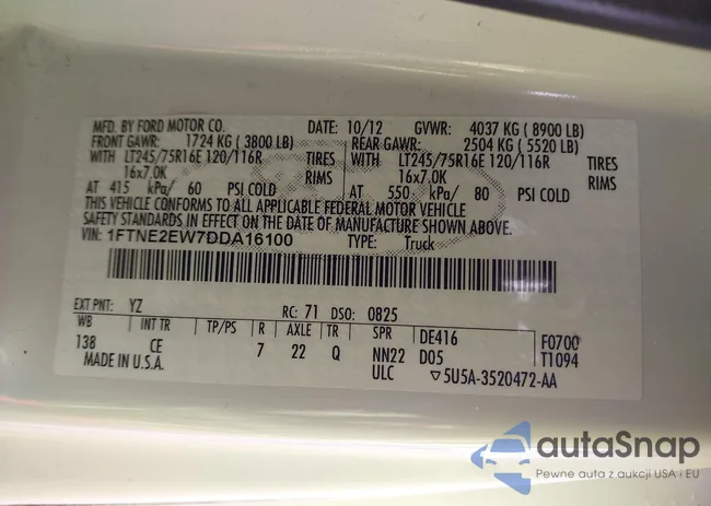 1FTNE2EW7DDA16100: 44497862