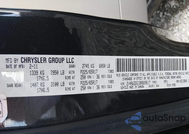 2V4RW3DG1BR669617: 44498229