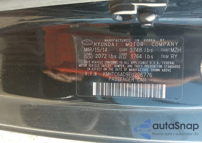 KMHTC6AD9EU206776: 44497334