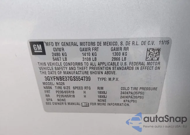 3GYFNBE37GS554739: 44497386