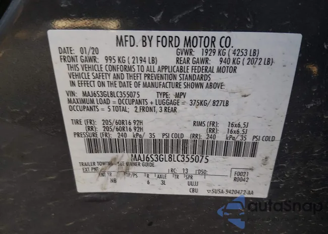 MAJ6S3GL8LC355075: 44497398