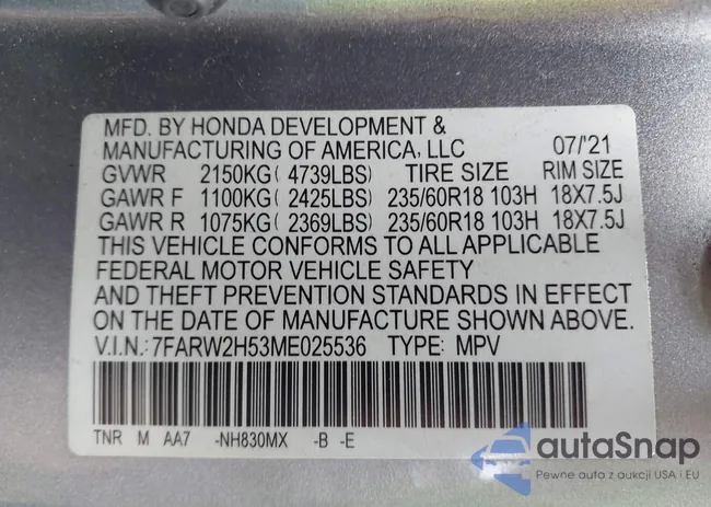 7FARW2H53ME025536: 44497428