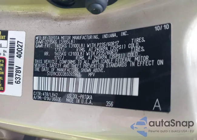 5TDYK3DC0BS092861: 44497611