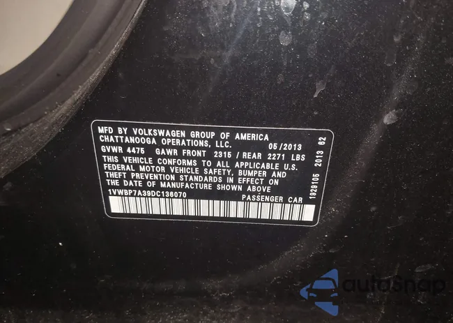 1VWBP7A39DC136070: 44498676