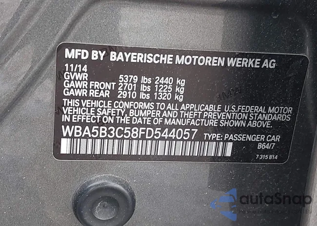 WBA5B3C58FD544057: 44498691