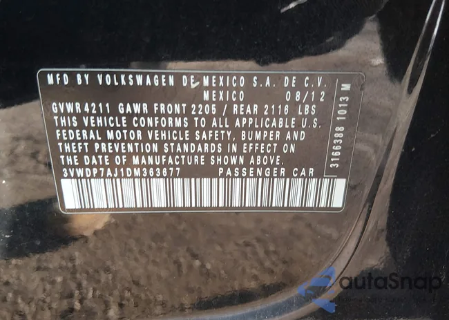 3VWDP7AJ1DM363677: 44498863