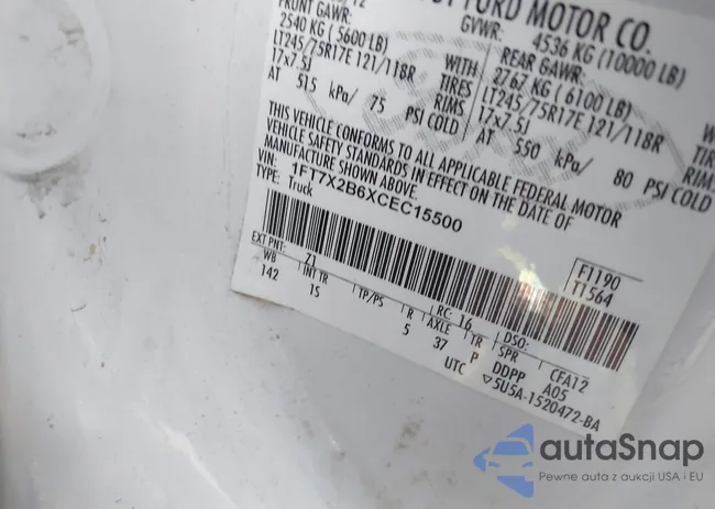 1FT7X2B6XCEC15500: 44498881