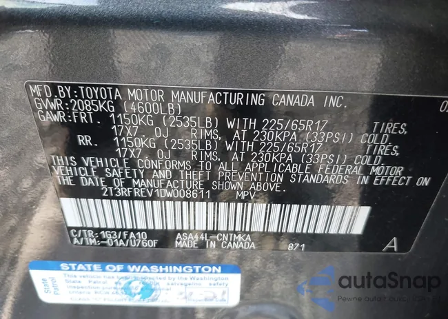 2T3RFREV1DW008611: 44499023