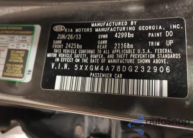 5XXGM4A78DG232906: 44499057