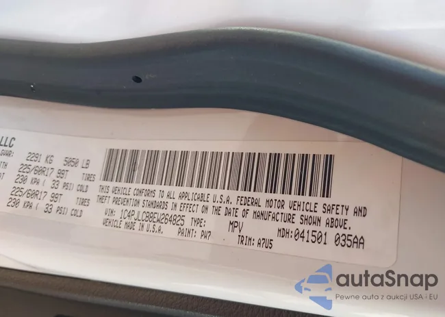 1C4PJLCB8EW264825: 44499110