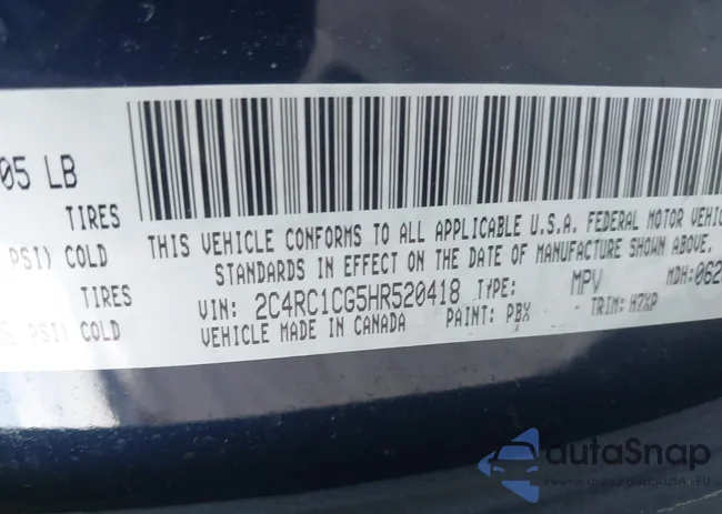 2C4RC1CG5HR520418: 44499199