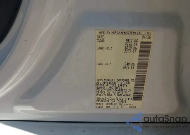 1N4AL3AP2GN364139: 44498517