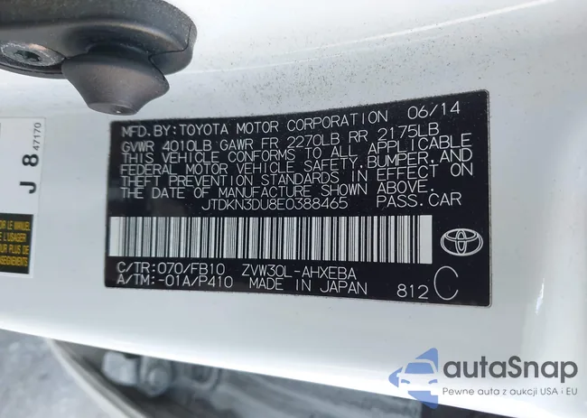 JTDKN3DU8E0388465: 44499886