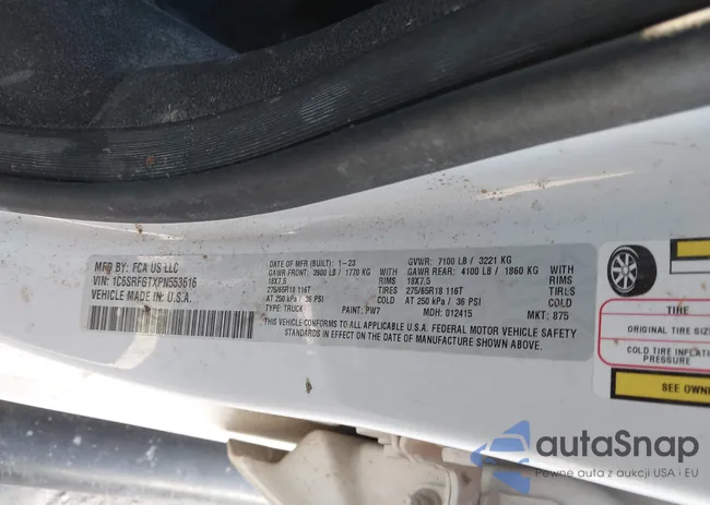 1C6SRFGTXPN553616: 44500265