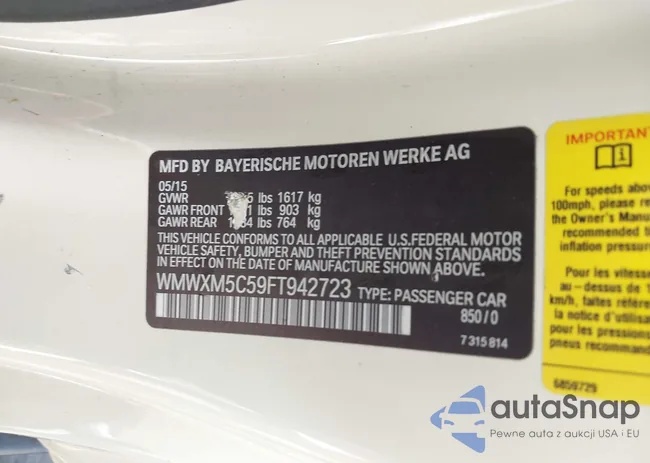 WMWXM5C59FT942723: 44500677