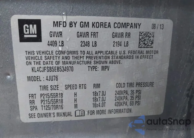 KL4CJFSB5EB534970: 44500689