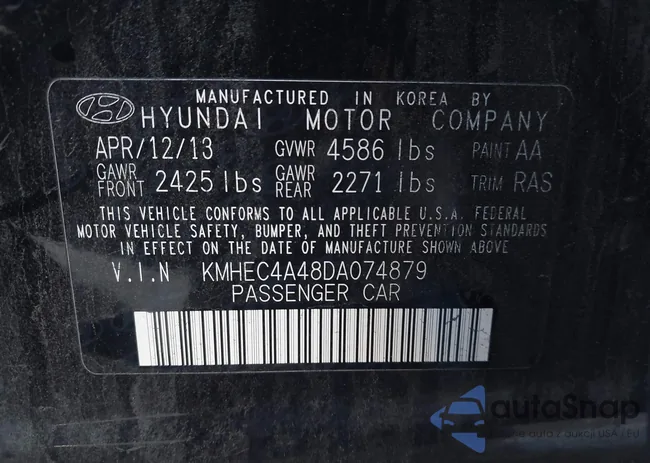 KMHEC4A48DA074879: 44500770