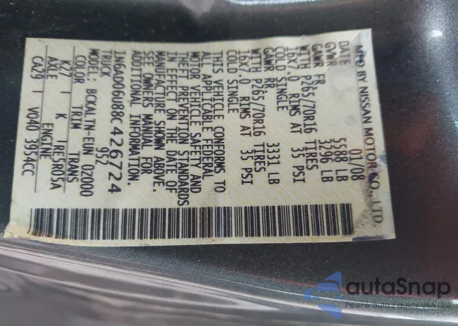 1N6AD06U88C426724: 44500788