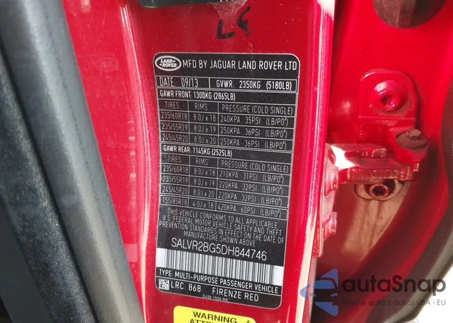 SALVR2BG5DH844746: 44500806