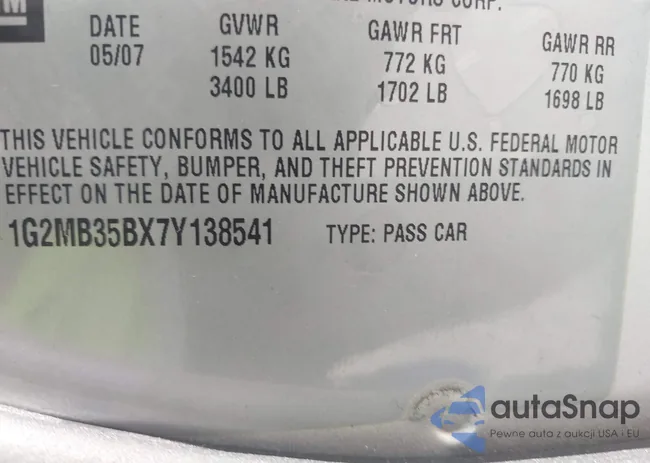 1G2MB35BX7Y138541: 44500820