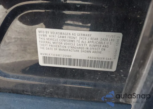 WVWLK73C88E125980: 44500878