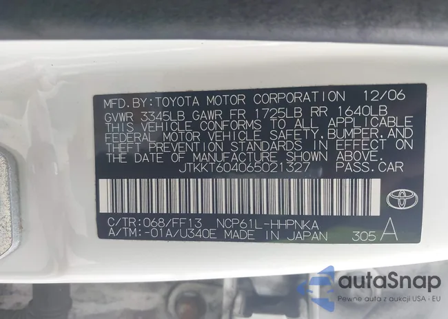 JTKKT604065021327: 44500921