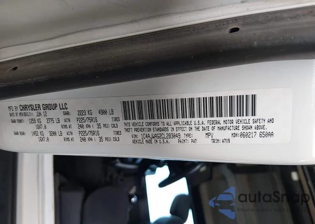 1C4AJWAG2CL283049: 44501167